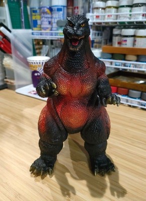 Godzilla 1995 Soft Vinyl Repaint Bandai Burning Godzilla Toho Kaiju Figure vs De-image