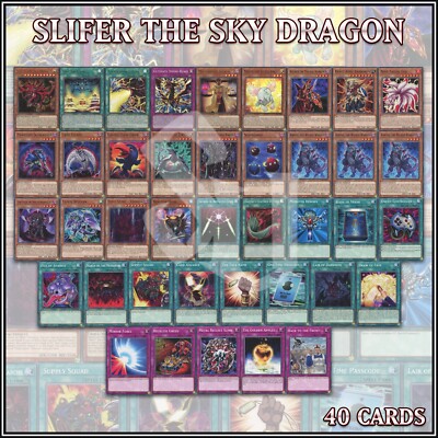 YuGiOh YUGI's EGYPTIAN GOD DECK: SLIFER THE SKY DRAGON 40 CARDS🔥-image