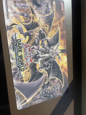 1x Dark World Structure Deck Release Event Promo Playmat Yugioh NEW-image
