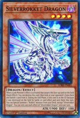 Silverrokket Dragon - SDRR-EN001 - Super Rare - 1st Edition - Near Mint-image