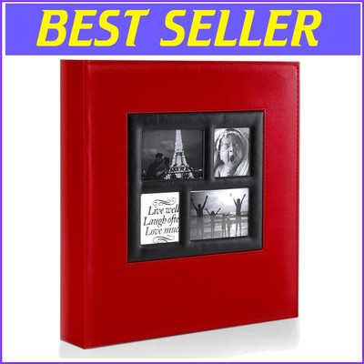 Large Capacity Leather Photo Album - 4x6, 1000 Photos, Dustproof Design-image