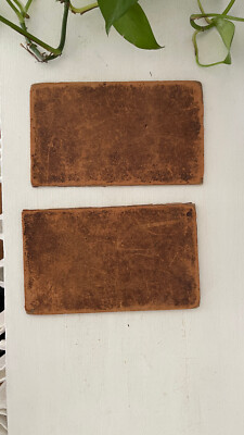 Beautiful Rare Antique 1800's Leather Book Cover Only Junk Journal-image