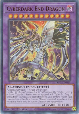 Cyberdark End Dragon NM 1st SDC5 (#2) Structure Deck: Cyber Strike Yugioh-image