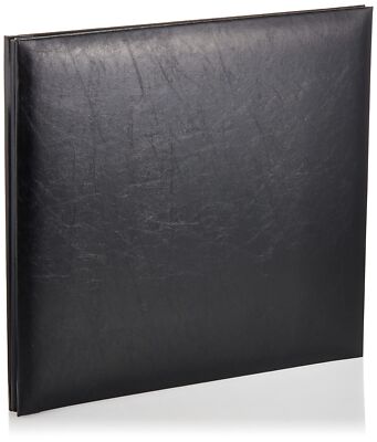 Pioneer Leatherette Postbound Album 12-Inch-by-12-Inch Black-image