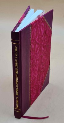 Diary Of A Journey From Jacobabad To Panjgur, And Exploration Of [Leather Bound]-image