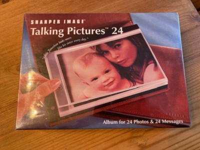 Sharper Image Talking Pictures 24 SEALED - Album for 24 Photos & 24 Messages-image