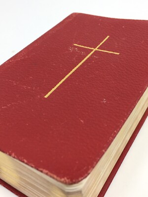 Oxford 1938 Common Prayer Hymnal Red Leather PROTESTANT  EPISCOPAL CHURCH 4.5X3-image