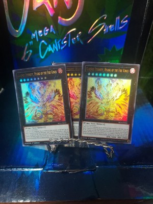 Yu-gi-oh! TCG 3x Garunix Eternity, Hyang of the Fire Kings SR14-EN044 ULTRA x3-image