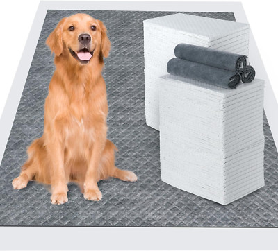 60Pcs Charcoal Pee Pads for Dogs,Dog Pee Pads Extra Large 24