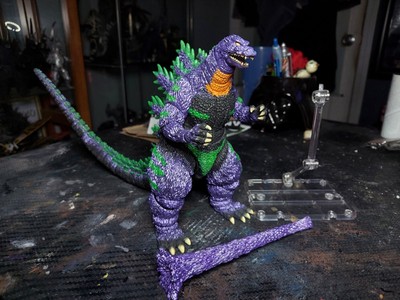Sh Monsterarts Godzilla 1995 Rebirth Custom Paint EVA 01 Ver.-image