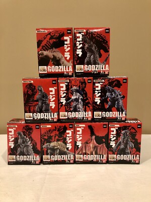 New Bandai America 3.5” Godzilla 65th Anniv. Complete Figure Set-image