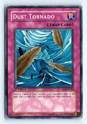 Yu-Gi-Oh Dust Tornado #SD4-EN026 Structure Deck: Fury from the Deep tcg LP-image