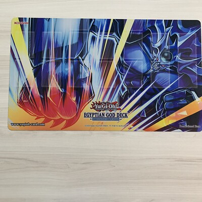 Playmat Konami Yu-gi-oh! obelisk egyptian god deck - win a mat extravaganza -image