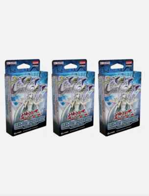 Yugioh: (3) Blue-Eyes White Destiny Structure card Decks - 3 x Factory Sealed-image