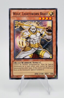 Wulf, Lightsworn Beast 1st Edition SDLI-EN010 Structure De... 2014 Yu-Gi-Oh Card-image