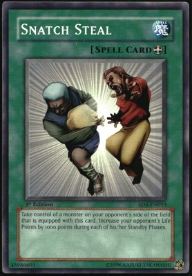 Yu-Gi-Oh! - Fury from the Deep Structure Deck Snatch Steal 2005 SD4-EN015 1st Ed-image