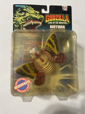 Vintage Trendmasters 1994 Godzilla Mothra 6” Deluxe Figure Toho New Rare Sealed-image