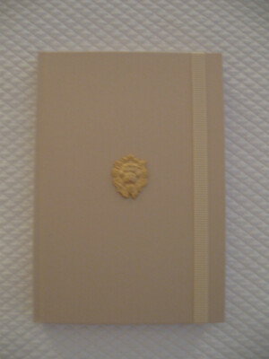 Chanel Hard Cover Journal - Brass Bookmark, ~100 pages, NIB-image