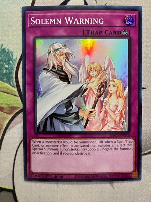 Solemn Warning Holo Yugioh TCG YG808-image
