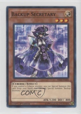 2018 Yu-Gi-Oh! Structure Deck: Codebreaker 1st Edition Backup Secretary 06pr-image