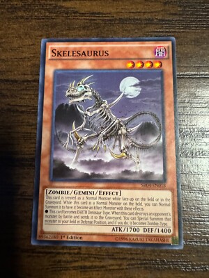 Yu-Gi-Oh! Skelesaurus SR04-EN018 Structure Deck: Dinosmasher's Fury 1st Edition-image
