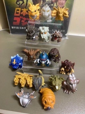 Godzilla Figures Soft Vinyl Finger Puppets Set of 17 Collectible Kaiju-image