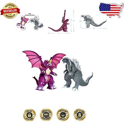 Iconic Godzilla Ultima and Destoroyah Figures - 12 Inch Action Movie Series Set-image