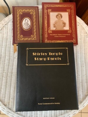 Shirley Temple Collection: Stamp Panels 2000, 2xEaston Press Leatherbound Books-image