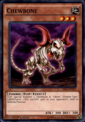 2017 Yu Gi Oh Dinosmashers Fury Structure Deck #SR04EN019 Chewbone C-image