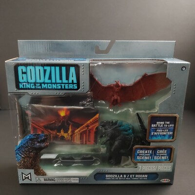 Godzilla and ET Rodan King of Monsters Action Figure Battle Pack Toy Set New-image