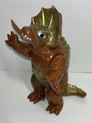Megaloman Sofubi ZANINGA Soft Vinyl Kaiju Figure Brown KO Version 1979 Japan-image
