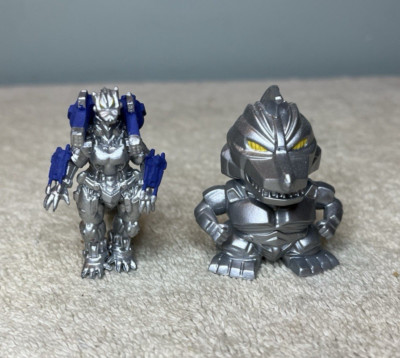 Two Bandai Godzilla Kiryu Mechagodzilla Chibi 2