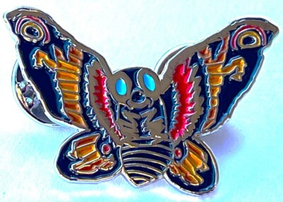GODZILLA figure pin MOTHRA monsterverse rainbow lapel action King Kong Monarch-image