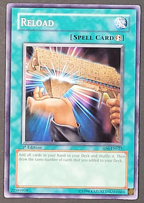 Yugioh TCG - 2x Reload - SD6-EN025 - NM/LP - 1st Edition - Spell Card - 2005 CCG-image