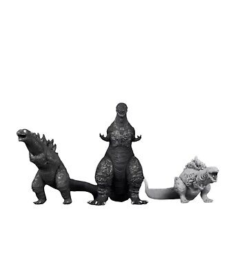 2024 BANDAI SHIN GODZILLA ORTHO MORPH SET OF 3 FIGURES Monochrome NEW IN HAND!-image