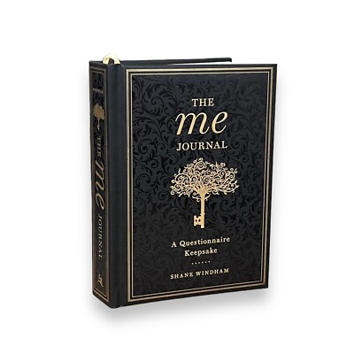 THE ME JOURNAL-A Questionnaire Keepsake NEW GIFT QUALITY Leather Bound Book-image