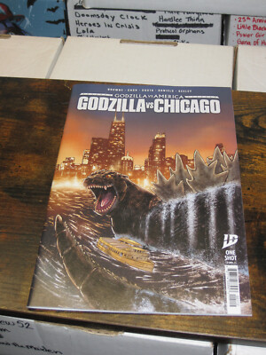 Godzilla Vs. America: Chicago Cover A Comic 2nd Printing Seeley IDW NM+-image