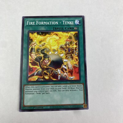 yugioh Fire Formation Tenki SR14-EN029 Fire Kings Structure Deck 1st Edition-image