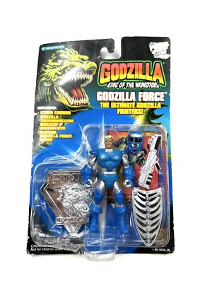 RARE VINTAGE 1994 TRENDMASTERS GODZILLA FORCE MICHAEL VAN HOR ACTION FIGURE Toy-image