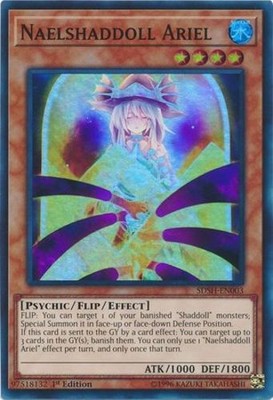 Naelshaddoll Ariel - SDSH-EN003 - Super Rare - 1st Edition - Moderately Played-image