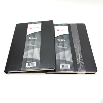 FORAY Hard Cover Journal, 192 Ruled Pages, 2 Pack-image