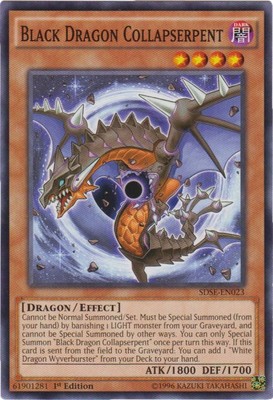 Black Dragon Collapserpent - SDSE-EN023 - Common - 1st Edition - Heavily Played-image