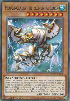 Yugioh! Moulinglacia the Elemental Lord - SDFC-EN025 - Common - 1st Edition Near-image
