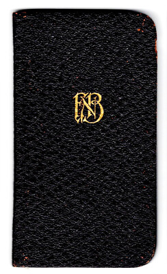 1950 First National Bank Memo Book; notes on investment purchases-image