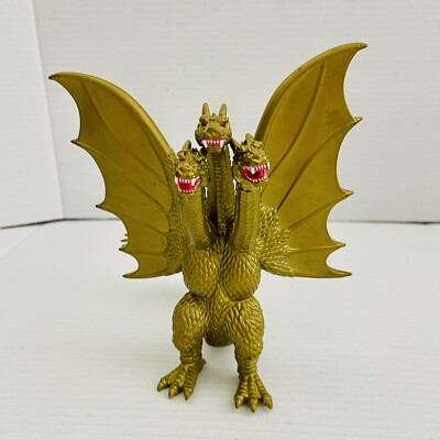 Toho 2014 Godzilla King Ghidorah Gold 3 Three Headed Dragon 6