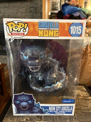 Funko Pop Movies Godzilla vs Kong Action Figure Neon City Godzilla! JUMBO! 1015-image