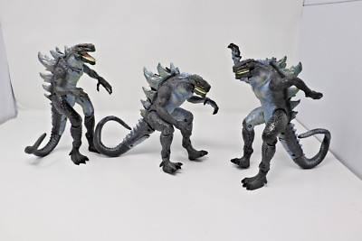 Lot 3x 1998 Trendmasters Shatter Tail Electronic Godzilla Movie 8” Action Figure-image