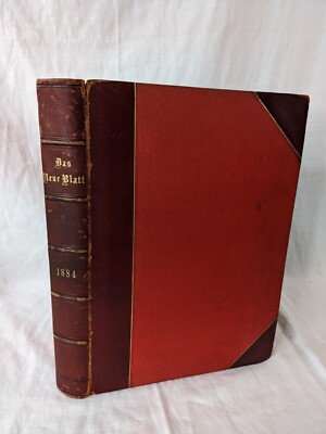 1884 Das Neue Blatt Familien Journal - The New Leaf Journal, German, Leather-image