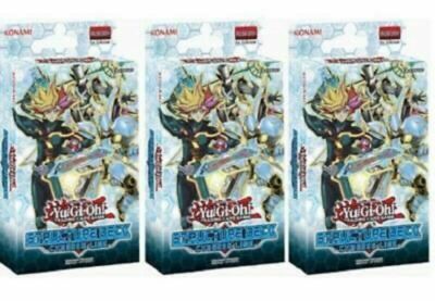 Yugioh 3x Cyberse Link Structure Deck Play Set box TCG Game Engl **HOT** + Bonus-image