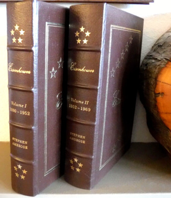 Vtg 1983 EISENHOWER by Stephen Ambrose (2 Vol.)  Easton Press Lib. of Presidents-image